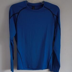 Blue Long Sleeve Athletic Shirt